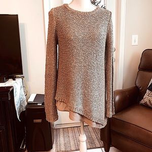 Apt. 9 Gray Angle Cut Sweater Size M New With Tags